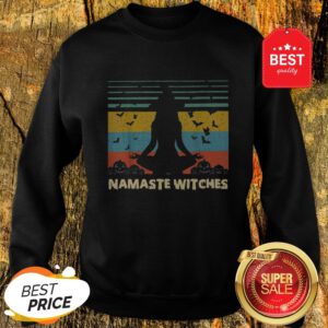 Official Hot Yoga Namaste Witches Halloween Sweatshirt
