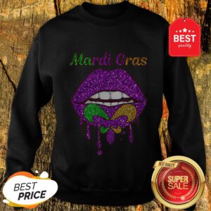 Official Mardi Gras Lip Biting Sweatshirt