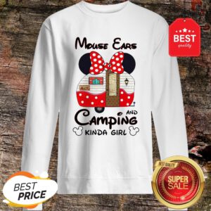 Disney Minnie Mouse Ears And Camping Kinda Girl Sweatshirt
