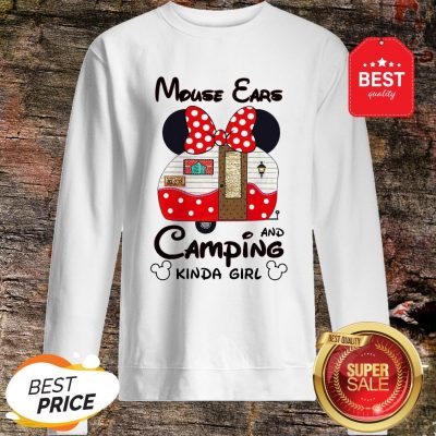 Disney Minnie Mouse Ears And Camping Kinda Girl Sweatshirt