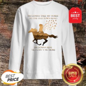 I’m Gonna Take My Horse To The Old Town Road I’m Gonna Ride Til I Can’t No More Sweatshirt