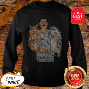 Official Freddie Mercury Hug Cats Sweatshirt