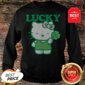 Official Hello Kitty Lucky Clover Tee Sweatshirt