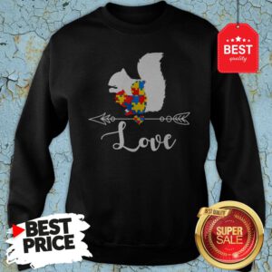 Autism Awareness Squirrel Hearts Love Gifts Sweatshirt