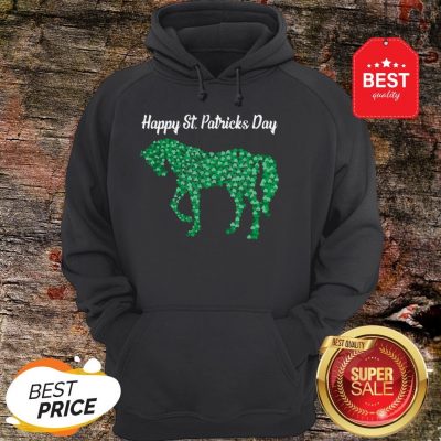 Official Horse Shamrock Horse Riding Lover St Patricks Day Hoodie