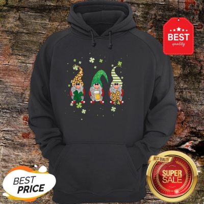 Official St Patrick’s Day Leopard Gnomes St Pattys Day Hoodie