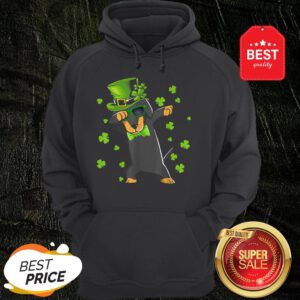 Nice Dabbing Dachshund Patricks Day Leprechaun Dog Dab Shamrock Hoodie