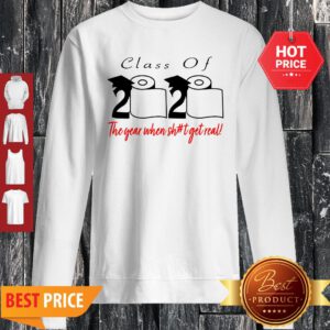 Coronavirus Class Of 2020 The Year When Shit Got Real Sweatshirt