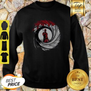 Mashup Deadpool 007 Jame Bond Gun Barrel Sweatshirt