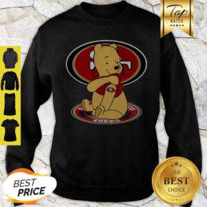Disney Pooh Tattoo San Francisco 49ers Logo Sweatshirt