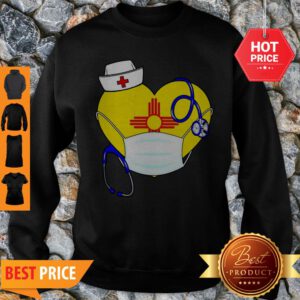 Love New Mexico Nurse Mask Coronavirus Sweatshirt