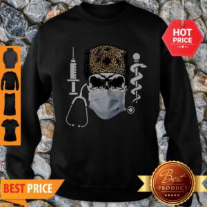 Official Skull Nurse Leopard Coronavirus Sweatshirt