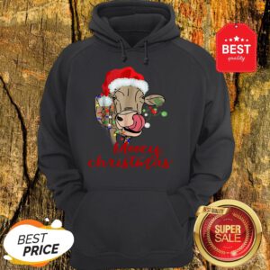 Nice Mooey Christmas Cow Heifer Farmer Xmas Gift Tee Hoodie
