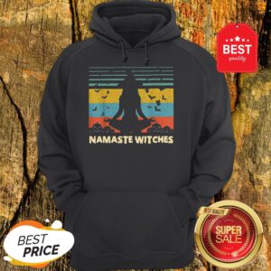 Official Hot Yoga Namaste Witches Halloween Hoodie