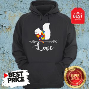 Autism Awareness Squirrel Hearts Love Gifts Hoodie