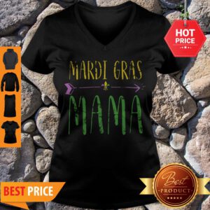 Original Mardi Gras Mama Funny New Orleans Vintage V-neck