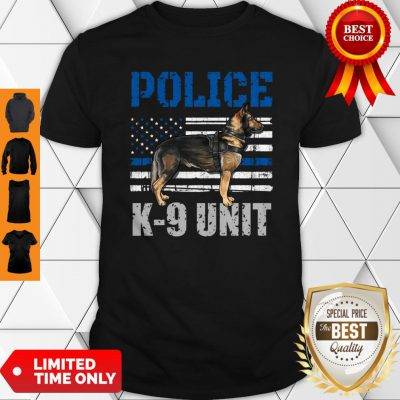 Police K-9 Unit Shirt Thin Blue Line Officer Dog Costume Pullover Shirt
