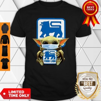 Star Wars Baby Yoda Mask Hug Food Lion COVID-19 Shirt