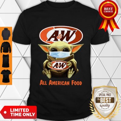 Star Wars Baby Yoda Mask Hug AW All American Food COVID-19 Shirt