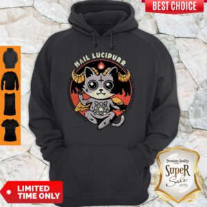 Nice Satan Cat Hail Lucipurr Hoodie