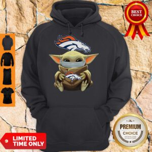 Official Baby Yoda Face Mask Denver Broncos Tee Hoodie