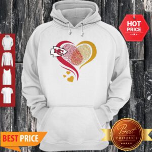 Official Kansa City Chief Heart Fingerprint Hoodie