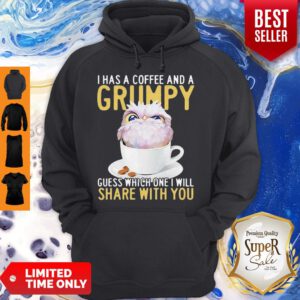 Owl I Has A Coffee And A Grumpy Guess Which One I Will Share With You Hoodie
