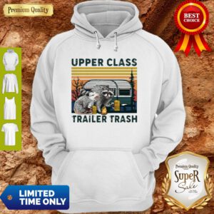 Vintage Raccoons And Opossums Upper Class Trailer Trash Hoodie
