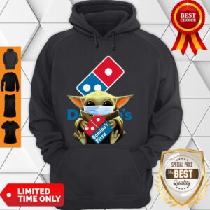 Star Wars Baby Yoda Mask Hug Domino’s Pizza COVID-19 Hoodie