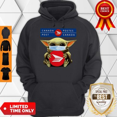 Star Wars Baby Yoda Mask Hug Canada Post COVID-19 Hoodie