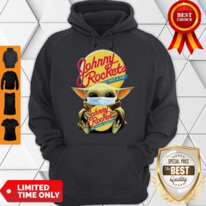 Star Wars Baby Yoda Mask Hug Johnny Rockets Hamburger COVID-19 Hoodie