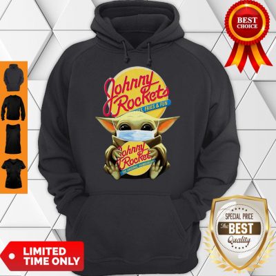 Star Wars Baby Yoda Mask Hug Johnny Rockets Hamburger COVID-19 Hoodie