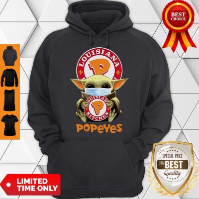 Star Wars Baby Yoda Mask Hug Louisiana Popeyes COVID-19 Hoodie