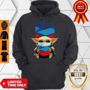 Star Wars Baby Yoda Mask Hug Chevron COVID-19 Hoodie
