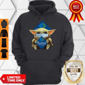 Star Wars Baby Yoda Mask Hug Sam’s Club COVID-19 Hoodie