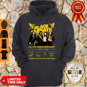 Thank You For The Memories Black Sabbath 50th Anniversary 1970-2020 Signatures Hoodie