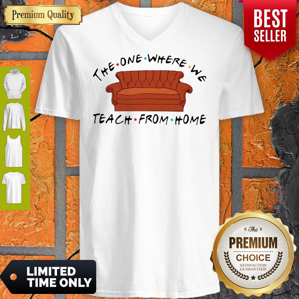 Nice Friend Sofa The One Where We Teach From Home V-Neck Nice Friend Sofa The One Where We Teach From Home V-Neck