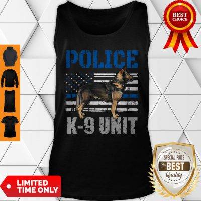 Police K-9 Unit Shirt Thin Blue Line Officer Dog Costume Pullover Tank Top