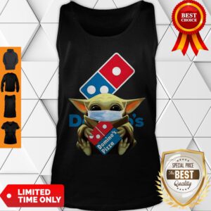 Star Wars Baby Yoda Mask Hug Domino’s Pizza COVID-19 Tank Top
