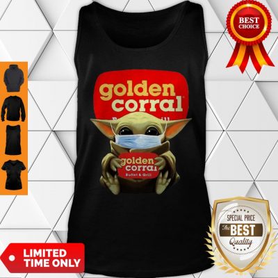 Star Wars Baby Yoda Mask Hug Golden Corral COVID-19 Tank Top