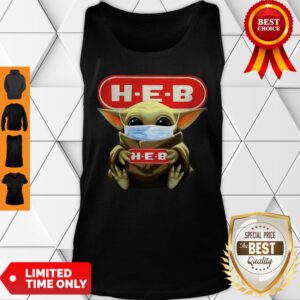Star Wars Baby Yoda Mask Hug HEB COVID-19 Tank Top