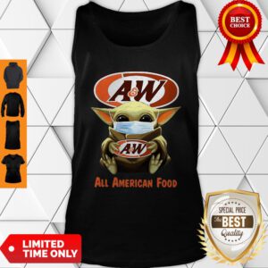 Star Wars Baby Yoda Mask Hug AW All American Food COVID-19 Tank Top