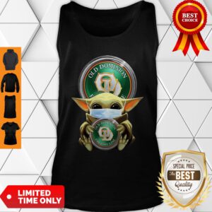 Star Wars Baby Yoda Mask Hug Old Dominion Freight Line COVID-19 Tank Top