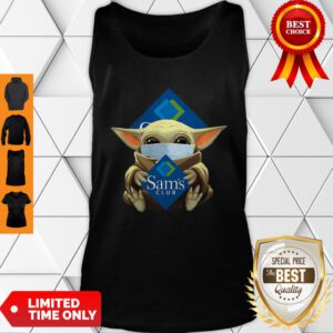 Star Wars Baby Yoda Mask Hug Sam’s Club COVID-19 Tank Top