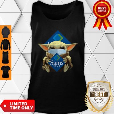 Star Wars Baby Yoda Mask Hug Sam’s Club COVID-19 Tank Top