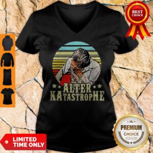 Top Alter Katastrophe Vintage V-Neck