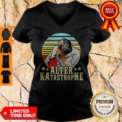 Top Alter Katastrophe Vintage V-Neck