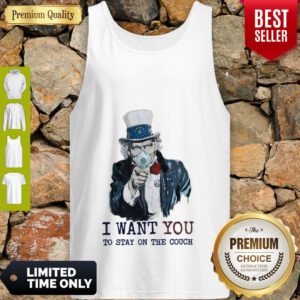 Uncle Sam Mask I Want You To Stay On The Couch Tank Top