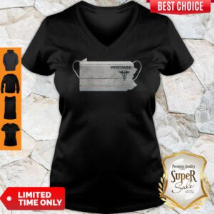 Nice Pennsylvania Face Mask Protect Nurses V-Neck