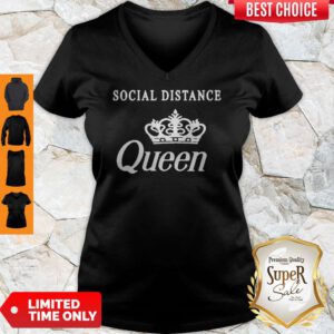 Nice Social Distance Queen Bella Social Distancing Work From Home V-Neck